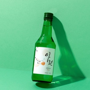 [So1ne Company] Liqueur coréenne aromatisée au Soju ARYEON 360ml, bouteille verte, filtrée au charbon de bambou, spiritueux aux fruits - Product Image 1
