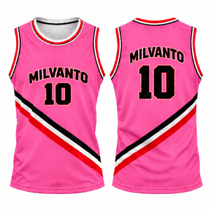 Camiseta de Baloncesto Rosa Personalizada para Hombre y Mujer |   Camiseta Deportiva de Alta Calidad 100% Poliéster Transpirable de Secado Rápido que Absorbe la Humedad - Product Image 1