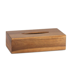 Boîte à mouchoirs en bois naturel populaire pour comptoir de salle de bain, décoration de table pour la maison et le bureau, boîtes à mouchoirs en solde - Product Image 5
