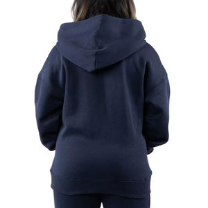 เสื้อฮู้ดดี้คุณภาพสูง พิมพ์ลายโฟมโลโก้ตามสั่ง ผ้าฝ้ายหนานุ่มสำหรับผู้หญิง พิมพ์ลายนูน 3 มิติ เสื้อฮู้ดดี้แบบสวมหัวสำหรับผู้หญิง - Product Image 3