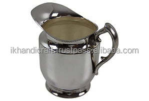 Pichet en métal plaqué argent britannique royal moderne bord de perle luxe unique servant des boissons pour les fêtes décoratives économique - Product Image 5