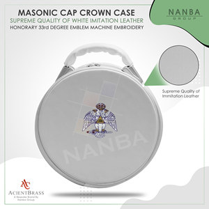 Emblema Honorífico Blanco de 33 Grados Bordado a Máquina Sin Correa - Product Image 5