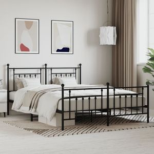 โครงเตียงเหล็กเคลือบผงสีดำขนาด 72 x 84 นิ้ว ประเภทสินค้าเตียงโลหะ - Product Image 1