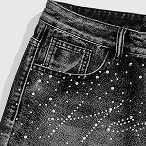New Sale Trend Men High Quality Denim Shorts Sizes Men Elastic Waist Denim <b>Cheap</b> Price Men Denim Short New Arrival Wholesale - Product Image 3