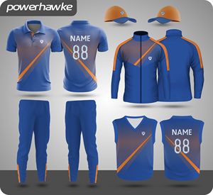 Tenue de sport de cricket Prohawke de haute qualité, ensemble complet comprenant un maillot et un pantalon avec logo du nom de l'équipe et options de taille - Product Image 3
