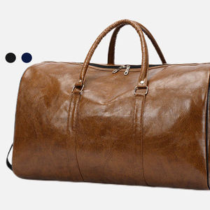 Custom Logo Luggage <b>Travel</b> <b>Bag</b> Duffel <b>Bag</b> Large Capacity Waterproof Wholesale Multi-color PU Leather Overnight Weekend Gym <b>Bag</b> - Product Image 4