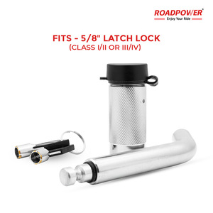 ROADPOWER (RP-HT-LOCK) 5/8-Inch Hitch Lock <b>Pin</b> Anti-Theft, Fits Class III-V Heavy Duty Chrome Plated Steel Weather Resistant Cap - Product Image 5