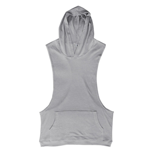 Classic Winter Men's Fleece Breathable Solid Color Hoodie with Pocket for Gym Training Workout Polyester/Cotton 350g - Product Image 2