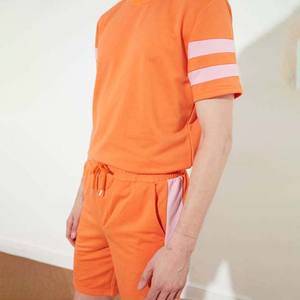 Ensemble décontracté d'été en deux pièces, t-shirt imprimé et short assorti pour hommes et adolescents, ensembles streetwear - Product Image 3