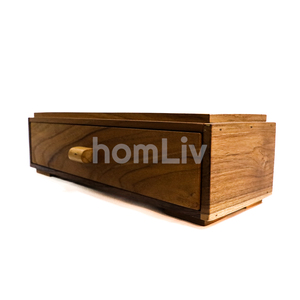 Handmade Natural Teak Wood Decorative Cutlery Storage <b>Box</b> Sustainable Solid Wood Kitchen Flatware Utensil Organizer Case - Product Image 5