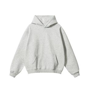 เสื้อฮู้ดดี้ผู้ชายสั่งทำขายส่ง ผ้าฝ้ายพรีเมียมเนื้อนุ่ม สวมใส่สบาย แขนยาว สไตล์สตรีทแวร์ รับผลิตแบบ OEM จากโรงงานในสหรัฐอเมริกา - Product Image 2