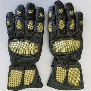 Guantes de Motocicleta de Alta Calidad, Cuero Genuino, Guantes de Protección Personalizados para Hombres y Mujeres - Product Image 1