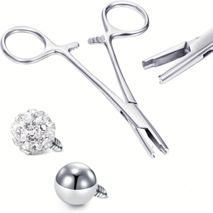 Pince de Perçage Haut de Gamme en Acier Inoxydable pour Piercing Corporel (Nez, Oreille, Lèvre, Langue, Nombril) – Instruments de Qualité Export - Product Image 6