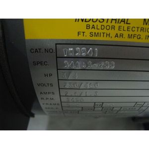Bomba Baldor VM3541 3/4HP y cabezal de bomba, en buen estado - Equipos y piezas de semiconductores de confianza de Trusted Global Legacy - Product Image 3