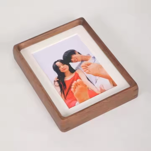 Modern Vertical Wooden Photo Frame with Fine Craftsmanship Decorative Wall Mount for Home or Office Use - Product Image 1