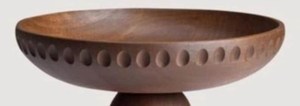Morden Luxury Round Wooden <b>Cake</b> <b>Stand</b> With Carving Hand Work Pedestal Serving Plate for Bakery Counter Wedding Event Decoration - Product Image 5