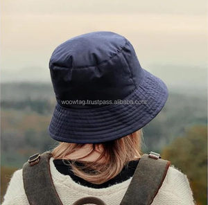 High Quality Factory Made 100 Percent Cotton White Bucket <b>Hat</b> <b>Cap</b> for Men Women Kids Made in Bangladesh - Product Image 6