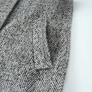 Abrigo Largo Informal de Manga Larga con Cuello de Solapa y Botones, Color Gris Otoñal, Tejido de Poliéster, para Mujer - Product Image 6