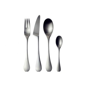 Meilleure vente en gros approvisionnement d'usine en acier inoxydable cuillère couteau fourchette ensemble de couverts argent poli miroir pour la fête à la maison - Product Image 1