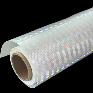 5 ans auto-adhésif diamant qualité acrylique prismatique feuille réfléchissante blanc refléter vinyle rouleau pour <span class=keywords><strong>la</strong></span> sécurité routière signalisation - Product Image 2