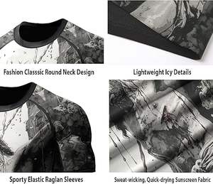 Camiseta de Protección Solar Transpirable de Secado Rápido con Protección UV y Manga Larga para Natación - Product Image 6