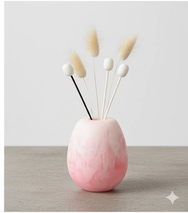 Stylish Modern Glossy Resin Vase Artificial Orchid Premium Handmade Eco-Friendly Large Capacity Home Office <b>Table</b> Decoration - Product Image 2