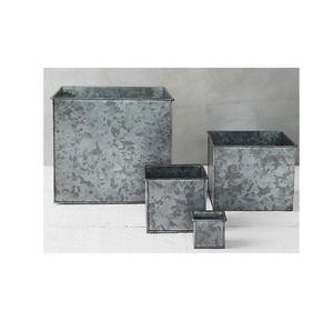 Macetas Galvanizadas Populares de Forma Ovalada, Juego de Macetas con Asas de Madera para Decoración Interior y Exterior - Product Image 3