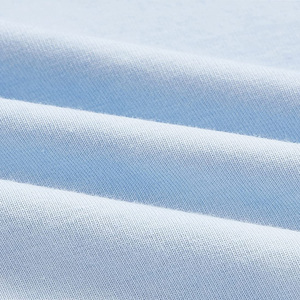 Sudadera con Capucha Extra Grande para Mujer, Degradado Azul Blanco, 100% Algodón Tejido, Manga Larga, Informal, Otoño - Product Image 6