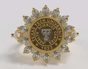 Anillo Escolar BOJ 081, Anillo Universitario y de Colegio, Anillo de Graduación para Mujer, Anillo Personalizado con Año de Graduación, Anillo en Oferta a Bajo Precio - Product Image 1