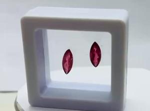 Turmalina rosa natural en forma de marquesa, par a juego, 5.00 quilates, piedras preciosas finas para la elaboración de joyas para niñas y mujeres. - Product Image 1