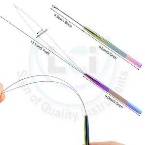 Ensemble d'outils professionnels pour extensions de cheveux, pinces à sertir, crochet de traction, ensemble de micro-anneaux, outils de micro-liens par Life Care Inst - Product Image 5