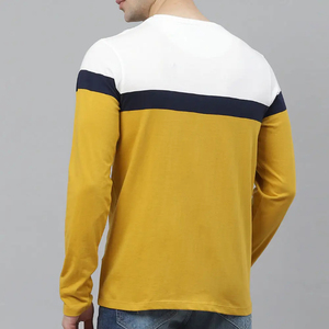 2026 New Customizable Men's Heavyweight Polyester/Cotton Sportswear Slim <b>Large</b> <b>T</b>-<b>shirt</b> Long Sleeves High End Knitted Fabric - Product Image 3