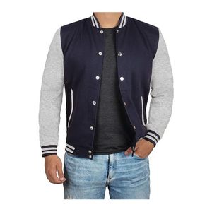New Men's Women's University Varsity Jacket Baseball Uniforms All Match Sports Streetwear <b>Top</b> with Zipper Closure - Product Image 1