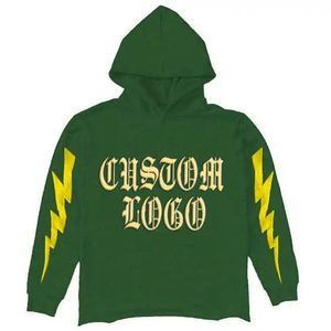 Sweat à capuche épais et lourd unisexe pour homme, en molleton 280 g/m² respirant, avec poche, style streetwear, 100 % coton, personnalisable, effet délavé à l'acide, idéal pour l'hiver - Product Image 2