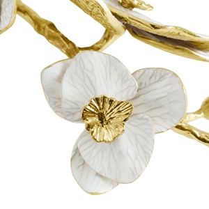 ginkgo leaf <b>art</b> tray elegant gold home accessories luxury centerpiece decor items butter - Product Image 1