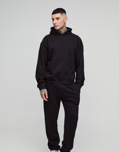 2026 New Arrival Slim Fit Tracksuit <b>Men</b> Casual Sports Jogging Suit 400gsm Street wear <b>Pullover</b> Custom Logo Autumn - Product Image 1