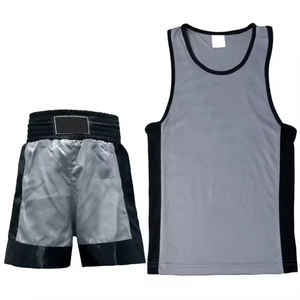 Uniforme Profesional de Competición de Kick Boxing, Chaleco de Boxeo de Spandex y Poliéster, Conjunto Corto Deportivo Personalizado para Adultos, Transpirable y de Secado Rápido - Product Image 3