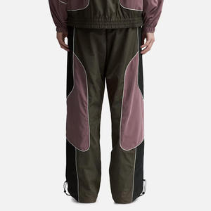 Custom Patchwork Windbreaker Shorts Men Retro <b>Techwear</b> Tracksuit Pants Waterproof Loose Casual Sportswear Lightweight Shorts - Product Image 5