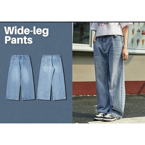 Pantalones Vaqueros de Mezclilla para Hombre, Estilo Vintage, Invierno, Tejido Sólido, Corte Recto, Ajuste Holgado, Lavado Enzimático, Color Azul - Product Image 6