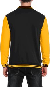 Veste universitaire de luxe en mélange de laine avec manches en cuir, broderie personnalisée, style Letterman, manteau tendance pour équipe - Product Image 6