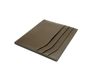[Wholesale] Top Quality Handmade Castello Cowhide Leather Men Card Holder Orange Green Olive Clearance - Product Image 4