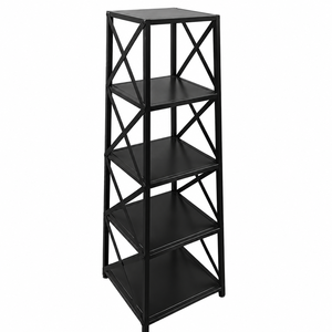 Estantería Metálica Industrial Moderna de 4 Niveles, Librería Abierta, Estante de Exhibición para Libros, Plantas, Decoración, Hogar, Oficina, Sala de Estar - Product Image 1