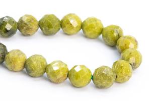 ลูกปัดสีเหลืองเขียวเทอร์ควอยซ์ ลูกปัดพลอยทรงกลมเหลี่ยมเพชรพลอย ลูกปัดแบบหลวม ขายส่งจำนวนมาก สำหรับทำเครื่องประดับ - Product Image 3