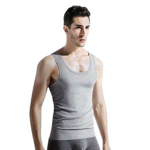 Camiseta sin Mangas para Hombre, Cuello Redondo, Tejido Transpirable de Algodón/Poliéster, Informal, Deportiva, Ligera y de Secado Rápido, Superventas - Product Image 2
