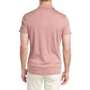 Polo homme premium en coton mélangé doux, col classique, manches courtes, style décontracté, respirant, mode estivale. - Product Image 2