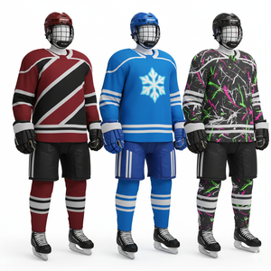 Uniforme de Hockey sobre Hielo Sublimado al por Mayor 2026 |   Calcetines Personalizados para Equipos Deportivos |   Servicio OEM |   Poliéster 100% Ligero de Alta Calidad - Product Image 1