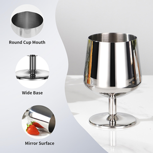 Verre à vin en acier inoxydable de haute qualité, portable, durable, incassable et isolé, idéal pour les fêtes - Product Image 3