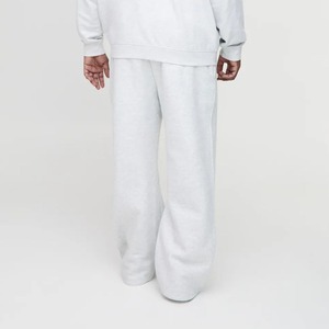 Pantalones Deportivos Blancos de Algodón para Hombre, Cintura Elástica, Corte Ancho Informal, Logotipo con Letras Estampadas en la Pierna Derecha, Ropa Urbana de Otoño - Product Image 3