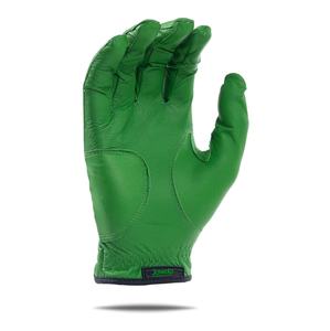 Gants de golf en cuir de mouton Cabretta vert personnalisé de haute qualité pour adultes tissu avec logo pour sport main gauche - Product Image 2