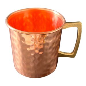 Taza de cobre con asa, acabado martillado, estilo vintage, para fiestas, resistente al calor, para servir cócteles helados - Product Image 4